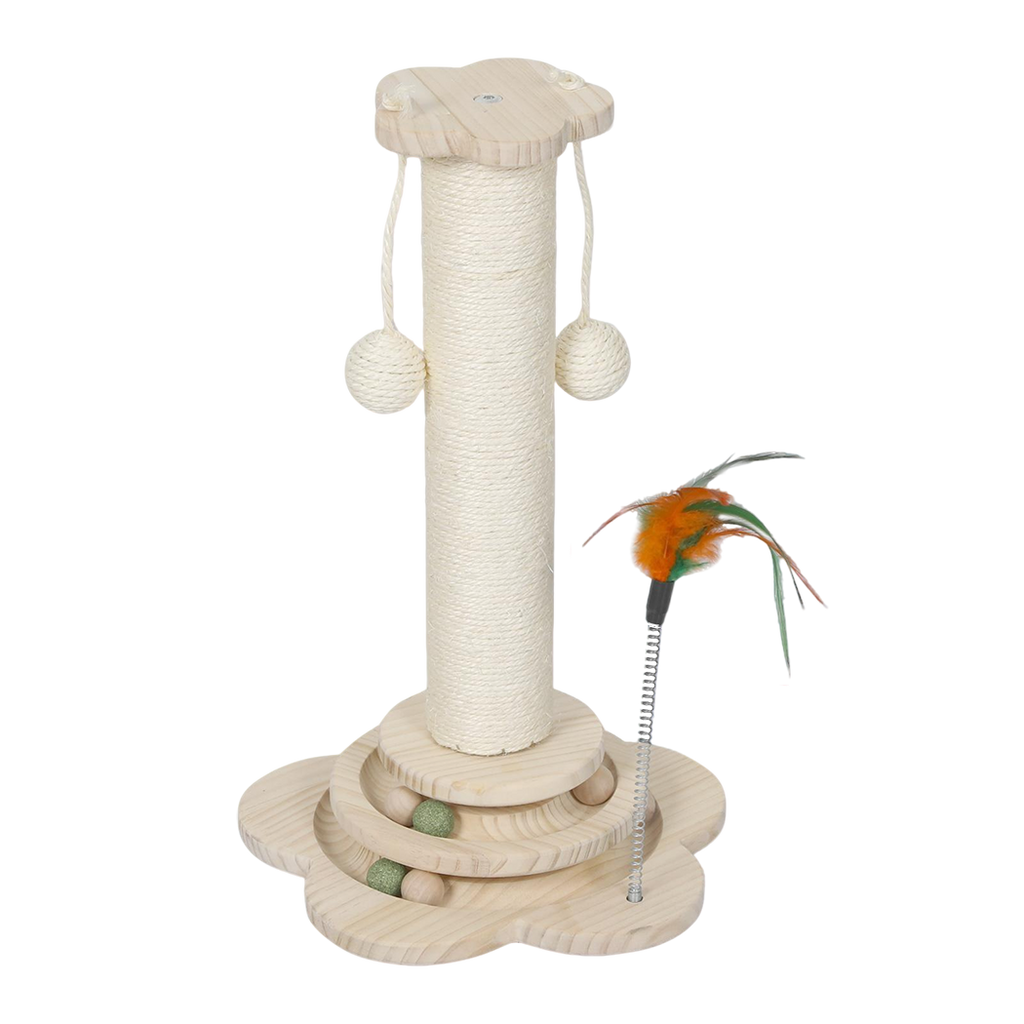 Pawz Cat Scratcher Wooden Scratching Post