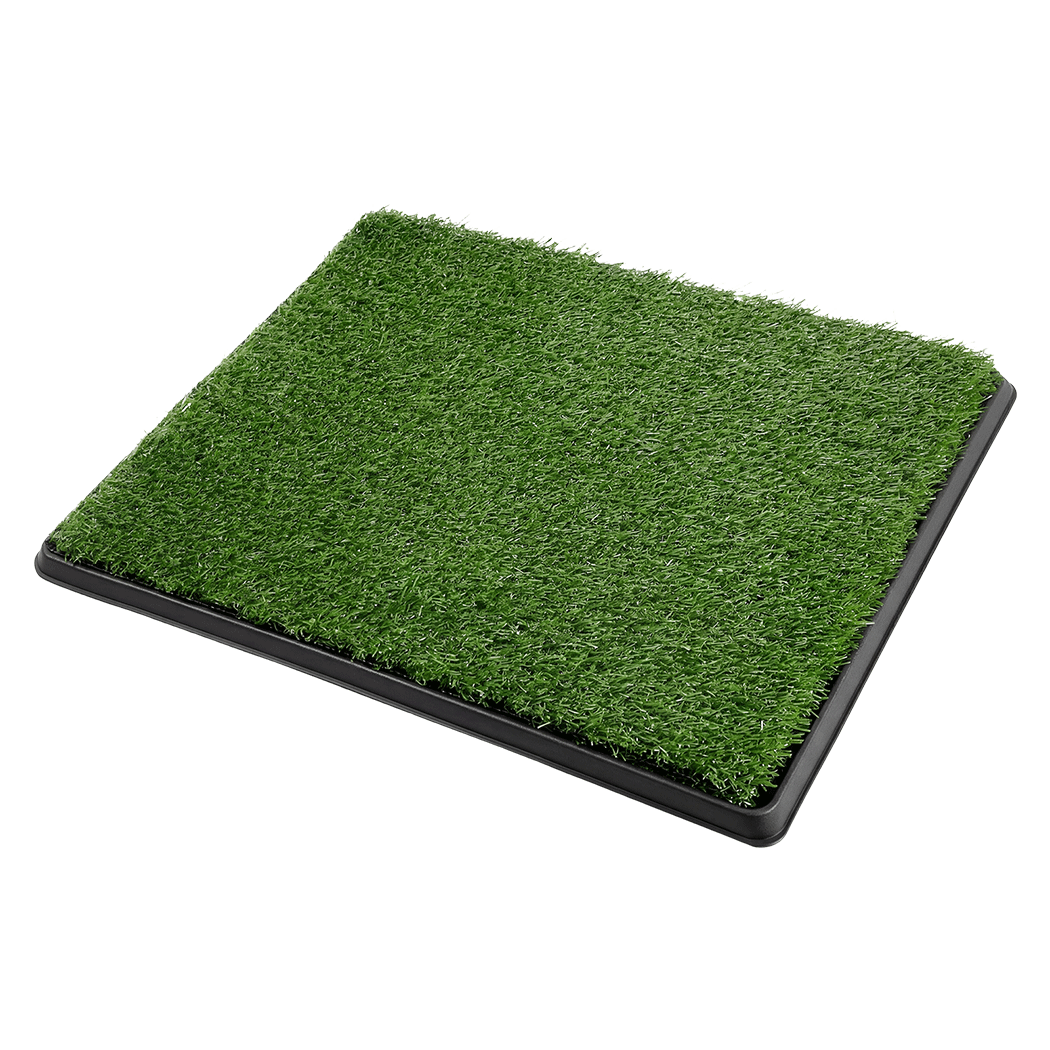 Pawz Dog Potty Tray with Grass Mat Washable Puppy Portable Training Toilet