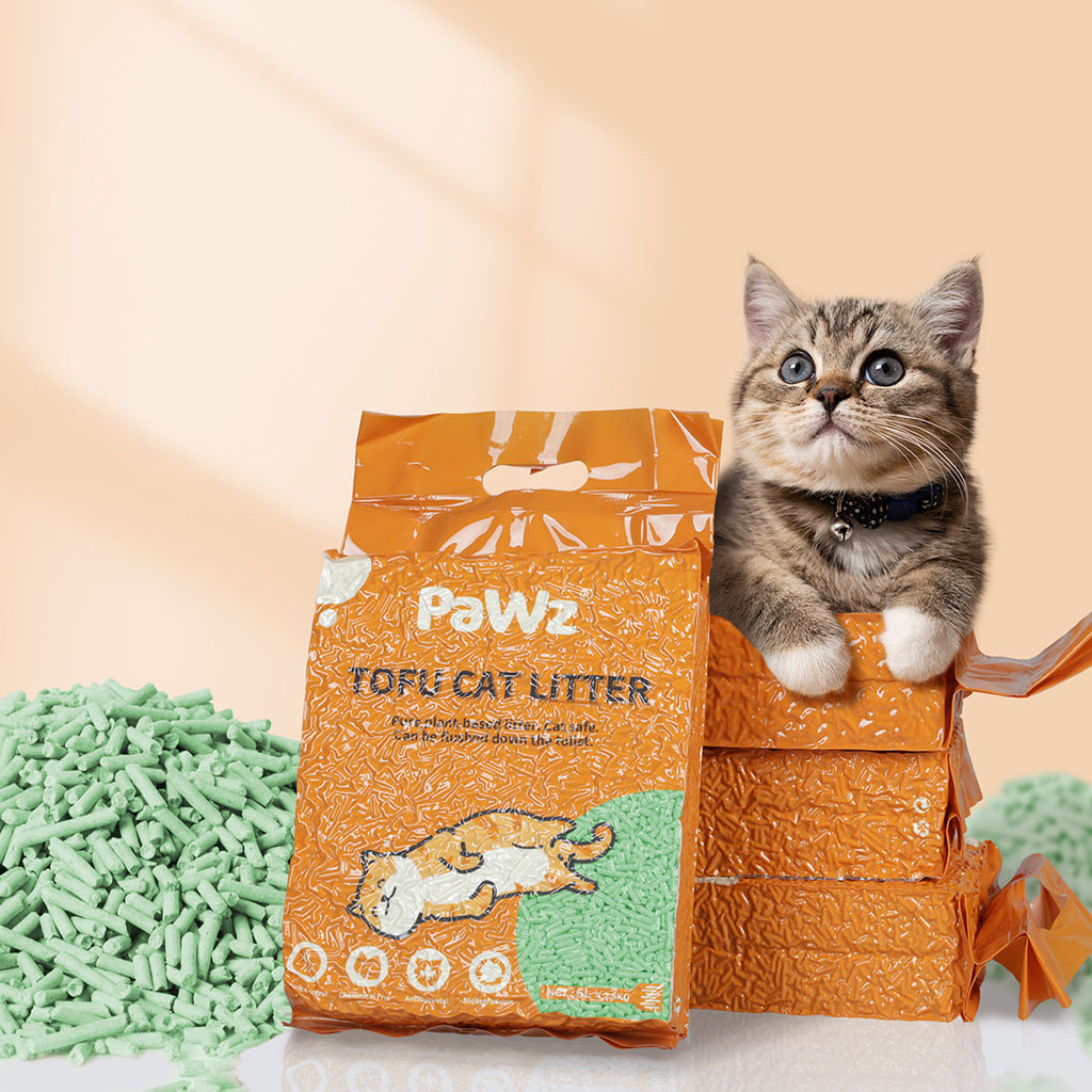 PaWz 2.5kg Tofu Cat Litter Clumping Green Tea x1