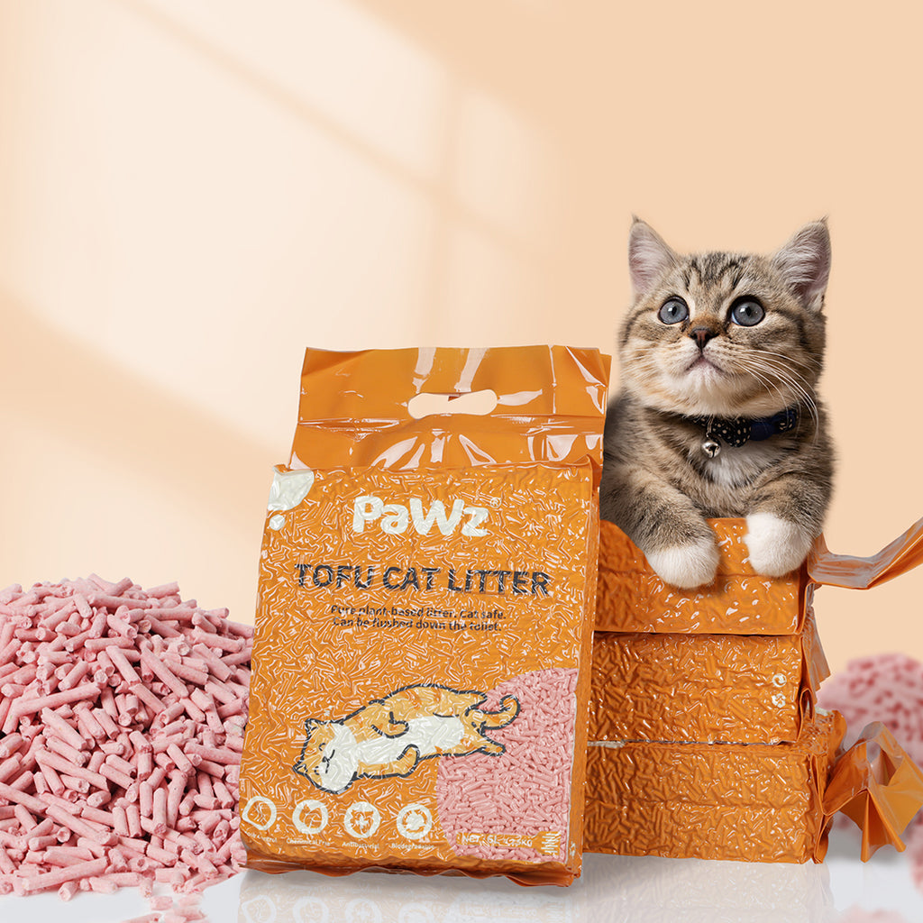 PaWz 2.5kg Tofu Cat Litter Clumping Watermelon x2