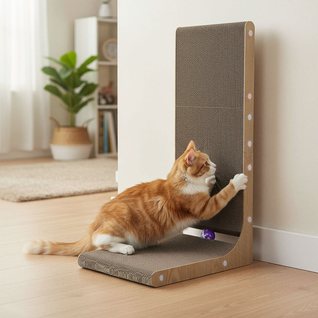 Pawz Cat L-Shaped Scratching Cardboard