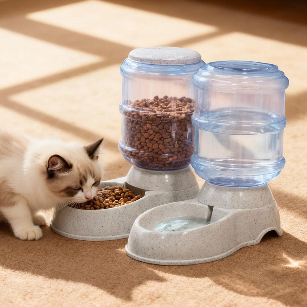 Pawz Automatic Pet Feeder Water Dispenser Set 3.5L