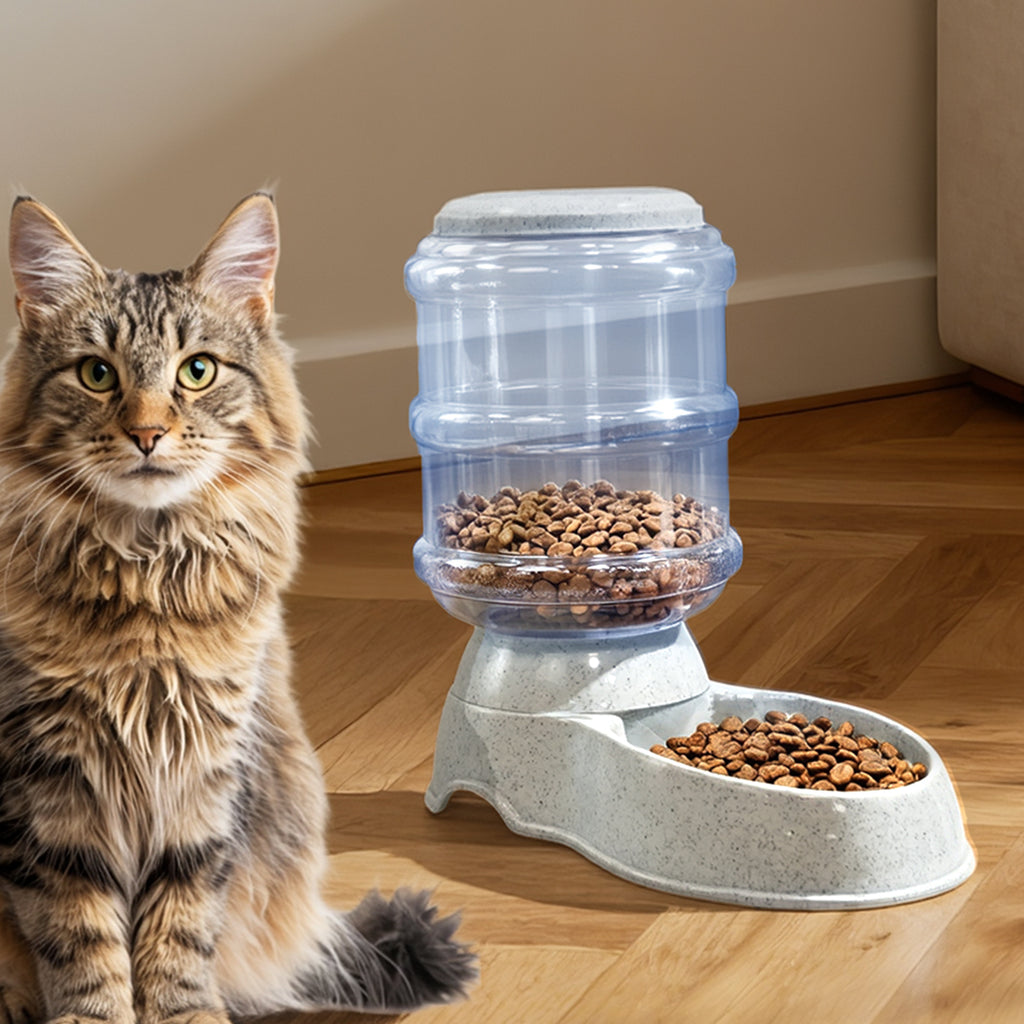 Pawz Automatic Pet Feeder Water Dispenser 3.5L Grey