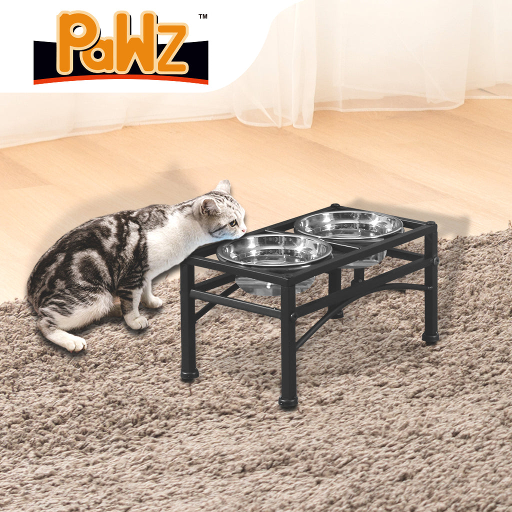 PaWz Dual Elevated Raised Pet Dog Feeder Small