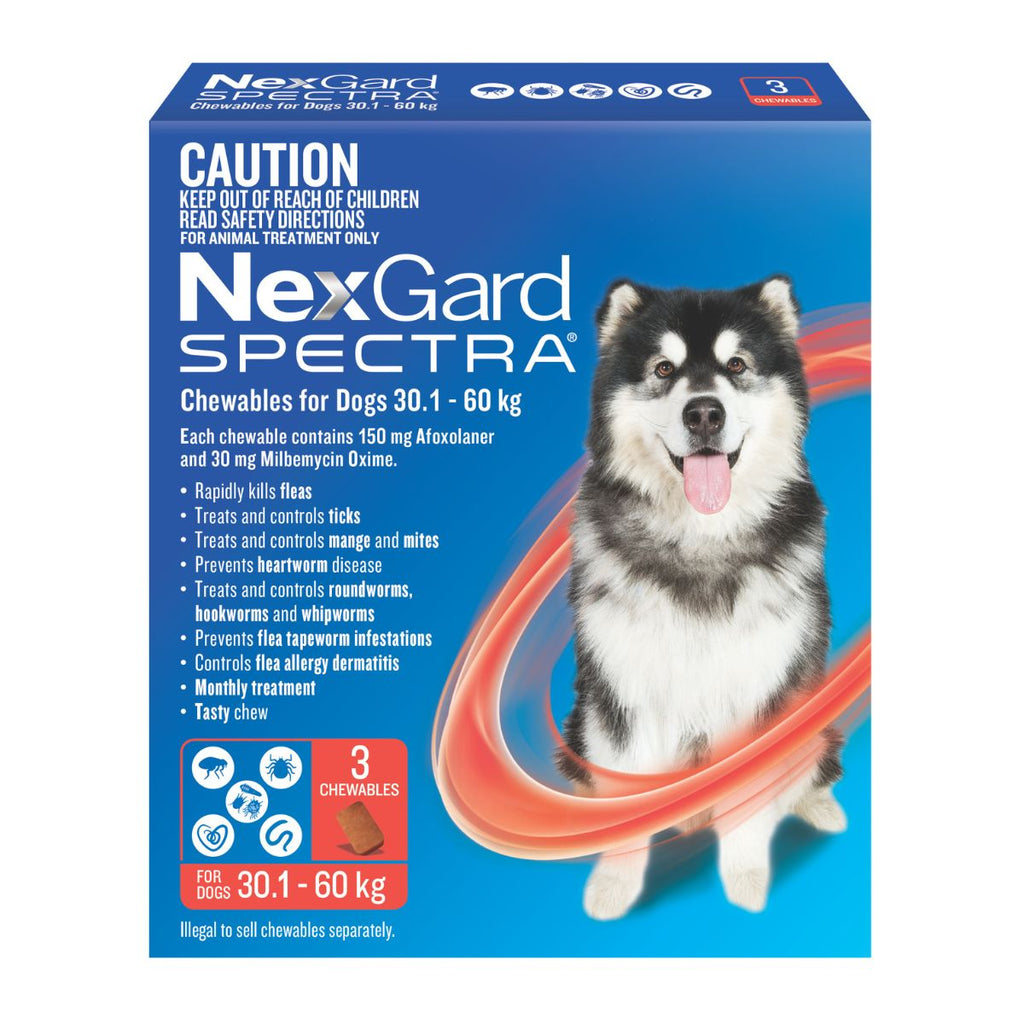 NexGard Spectra Dogs 30.1-60kg 3pk