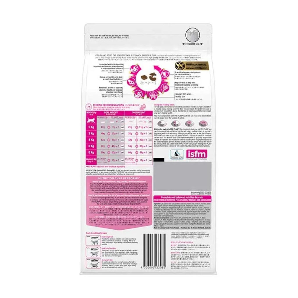 Purina Pro Plan 1.5kg Sensitive Skin & Stomach Adult Cat Dry Food
