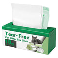 Pawz Cat Litter Bags 30 Pcs 94 x 45cm Drawstring 10kg HDPE White Green