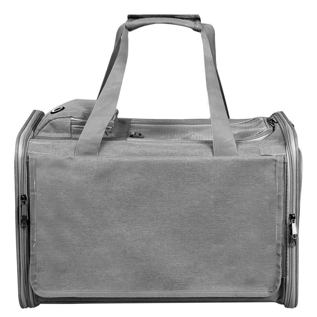 Pawz 3 in 1 Pet Soft Crate Dog Cat Carrier L Size Grey
