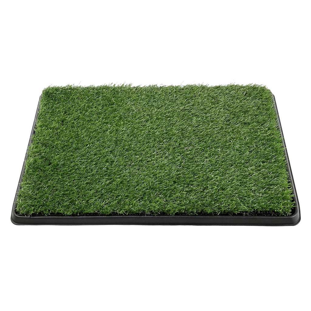 Pawz Dog Potty Tray with Grass Mat Washable Puppy Portable Training Toilet