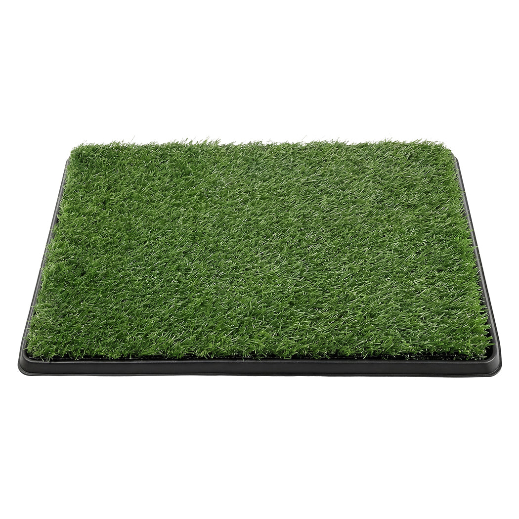 Pawz Dog Potty Tray with Grass Mat Washable Puppy Portable Training Toilet