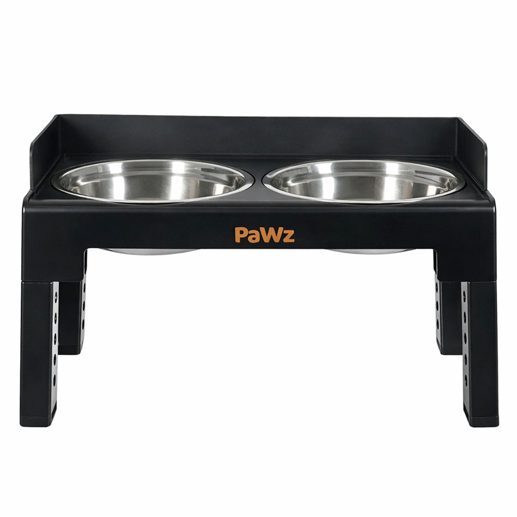 Pawz Elevated Dog Bowls Pet Feeder 6 Height Adjustable Raised Food Water Large