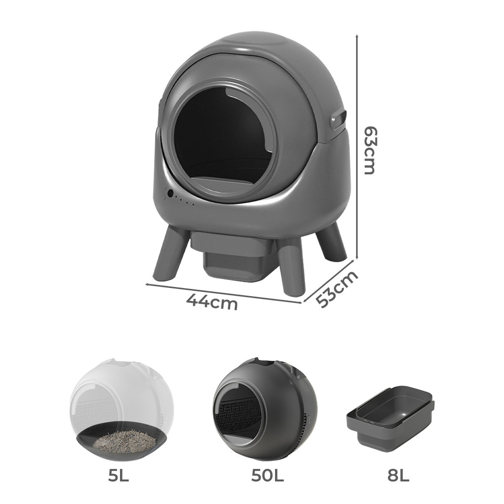 PaWz Smart Self Cleaning Cat Litter Box APP Control