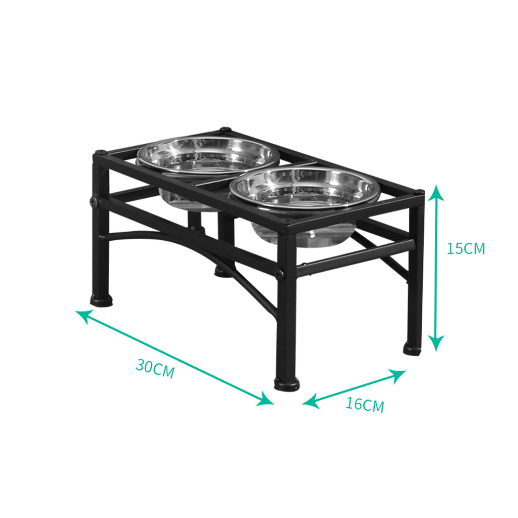 PaWz Dual Elevated Raised Pet Dog Feeder Small