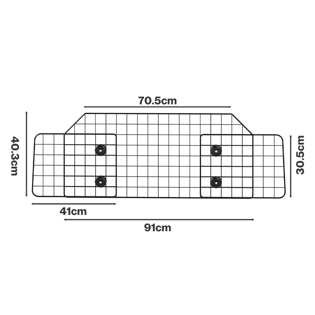 Pawz Pet Car Barrier Dog Gate Safety Guard Dividers Adjustable for SUV Vehicles