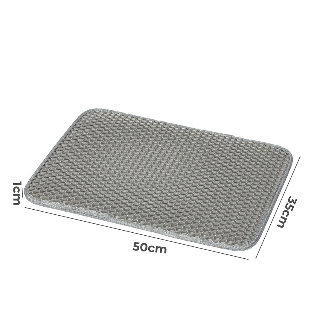 Pawz Cat Litter Mat Large Litter Box Pet Trapping Sifting Mats Waterproof Tray