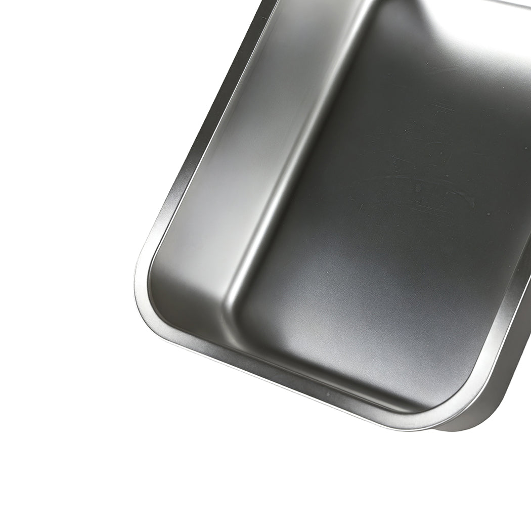 Pawz Stainless Steel Cats Litter Box 10cm Height Small Animals Easy Entry Clean