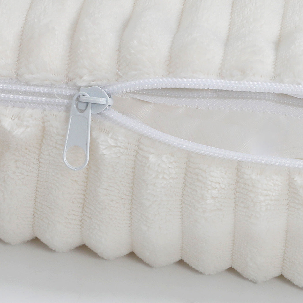 Pawz XL Size Orthopedic Dog Bed with Corduroy Removable Cover Waterproof Washable Beige