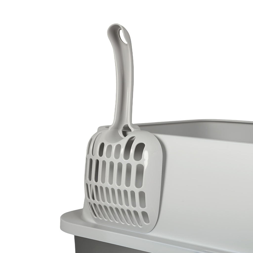 Pawz Stainless Steel Large Semi-Enclosed Cat Litter Box