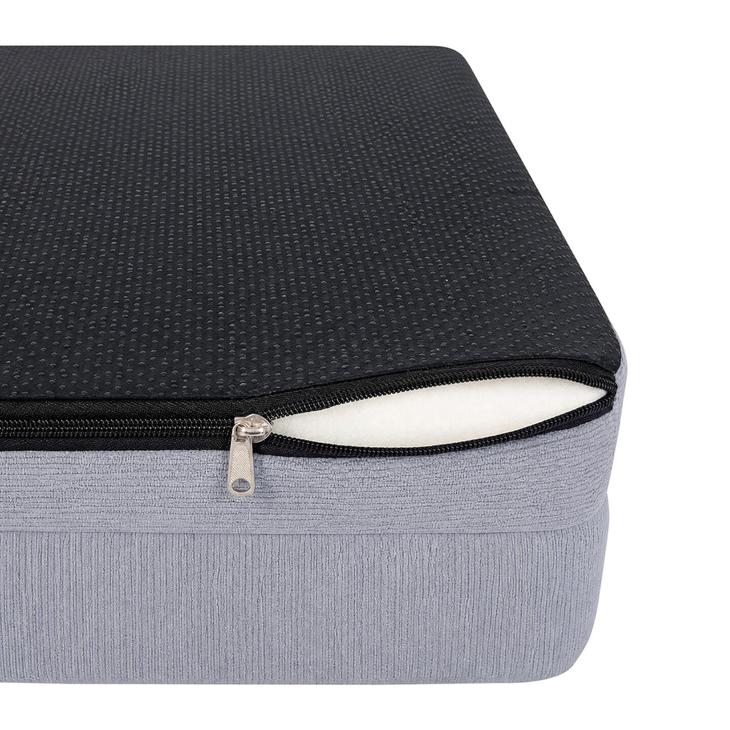 Pawz Cooling Orthopedic Dog Bed Waterproof Lining Washable Memory Foam Grey M