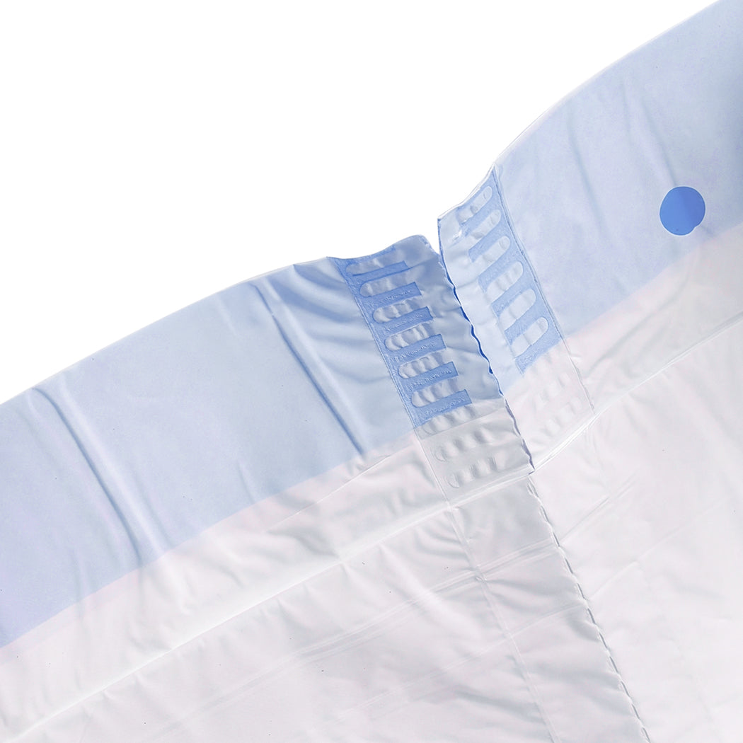 Pawz Cat Litter Bags 120Count Drawstring Cat Poop Bags HDPE White Blue