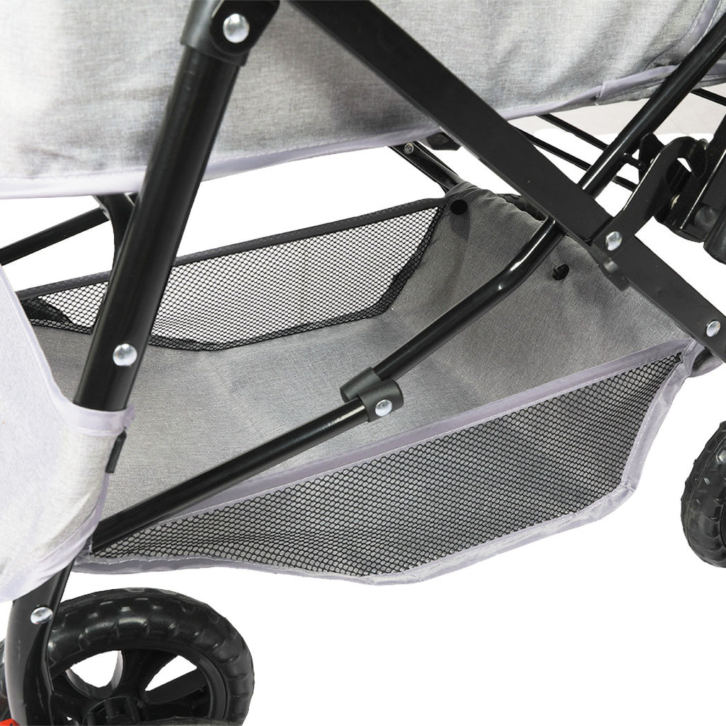 PaWz Pet Stroller Pram Dog Carrier Trailer Grey